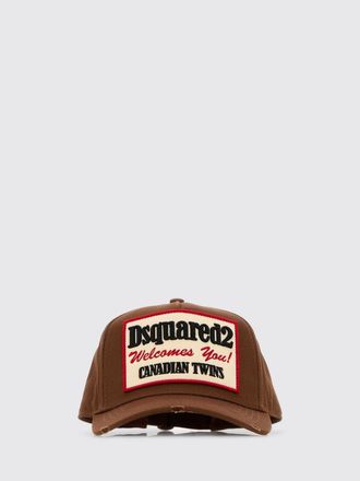 Dsquared2 Cotton Twill Hat with Logo Patch