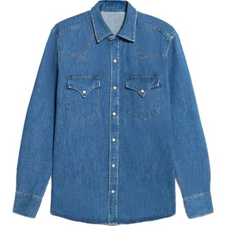 Fortela Texan Denim Shirt in D310 at Nordstrom, Size X-Large