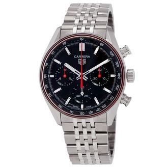 Tag Heuer Carrera Chronograph Automatic Black Dial Mens Watch CBS2114.BA0053