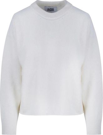Alpha Studio Maglieria Girocollo - - Knitwear - Donna - Bianco - M