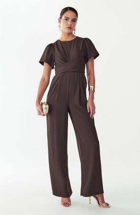 ST MRLO Mahra Jumpsuit in Chocolate at Nordstrom, Size 10