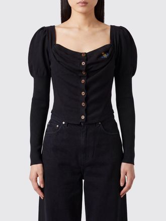 Vivienne Westwood Draped Neck Corset Top in a Wool and Silk Blend
