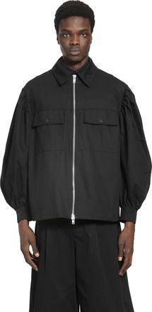 Simone Rocha Puff Sleeve Utility Pen Pocket Jacket