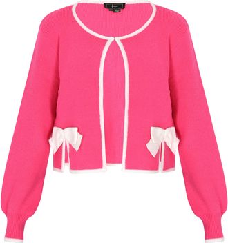 Faina Vest Dames roze wit
