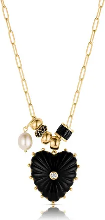 Thatch Soir&eacute;e Necklace in Onyx at Nordstrom