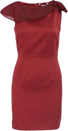 Max Mara Abito con scollo a barca - Rosso