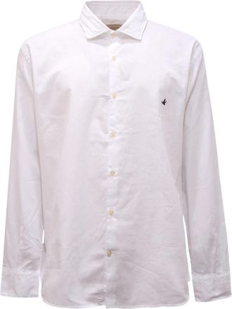 Brooksfield Slim Wit Overhemd Gemaakt in Itali&euml; - Heren - Zakelijke Overhemden - Wit - 5XL - Overhemden