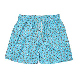 MC2 Saint Barth Beachwear, male, Multicolor, Size: 2XL Micro Krusty Swimshorts with Lighting