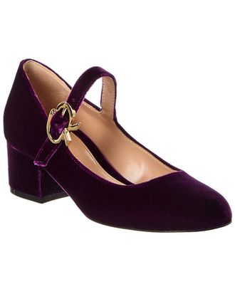 Gianvito Rossi Mary Ribbon 45 Velvet Pump
