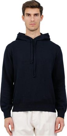 Irish Crone Maglia in cotone con cappuccio - Heren - Hoodies - Blauw - M - Katoen - Hoodies & sweatvesten
