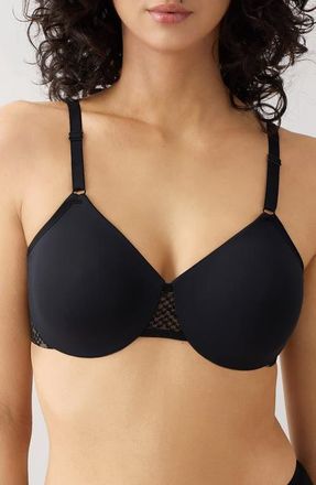 Wacoal Comfort Within Reach Underwire Bra in Black at Nordstrom, Size 38Ddd