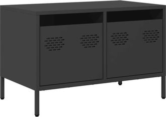 vidaXL Vidaxl - tv Cabinet Black 68x39x43.5 cm Cold-rolled Steel