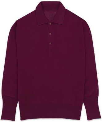 Fortela Kenneth Cashmere Polo in Burgundy at Nordstrom, Size X-Large Eu