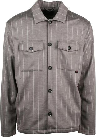 Liu Jo Gebreid shirt - Heren - Casual Overhemden - Grijs - XL - Katoen - Overhemden