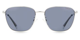 Polaroid PLD 4159/G/S/X Asian Fit Polarized 010/C3 Mens Sunglasses Silver Size 56