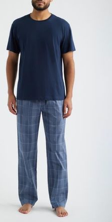 Majestic International Long Day Pajama T-Shirt & Pants in Blue at Nordstrom, Size Xx-Large