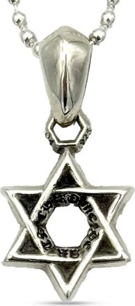 Chrome Hearts Star of David halsketting met schakels - Zilver