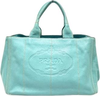Prada Pre-owned Vintage Handtas - Dames - Vintage Handtas - Blauw - ONE Size - Vintage