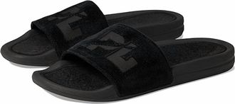 Athletic Propulsion Labs Womens Techloom Velvet Slide Sandal In Black