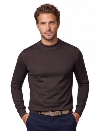 Thomas Maine trui Thomas Maine bruin turtleneck