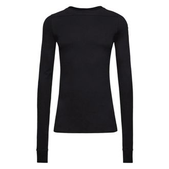 Moncler Long Sleeve Tops, male, Black, Size: M Girder Long-sleeve Crewneck T-shirt