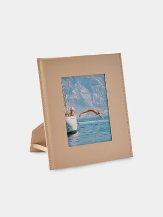 Rabitti 1969 Simple Saddle Leather Photo Frame (4x6)