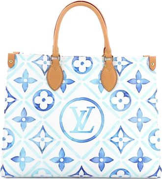 Louis Vuitton OnTheGo Monogram Tiles By The Pool MM tote bag - Blauw