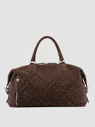 Officine Creative Armor 019 Hand-Woven Weekender Bag in Brown at Nordstrom