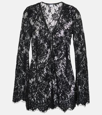 Bananhot Miniabito Millie in pizzo di cotone e broccato