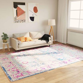 vidaXL Alfombra Lavable Antideslizante Multicolor 190x300 Cm Vidaxl