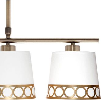 Fabrilamp Lampara Dalia Blanco/oro Regulable 58x15