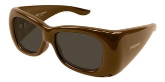 Saint Laurent SL 901 HOWL 006 Womens Sunglasses Brown Size 61 - Free RX Lenses - Free RX Lenses