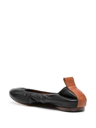 Lanvin Calf Leather Ballet Flat - Black