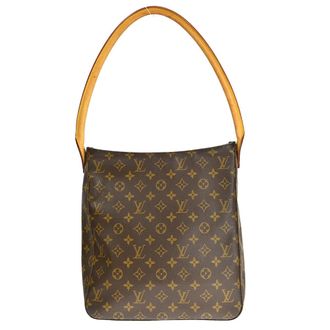 Louis Vuitton Looping Monogram Canvas Brown Canvas Handbag (Pre-Owned)