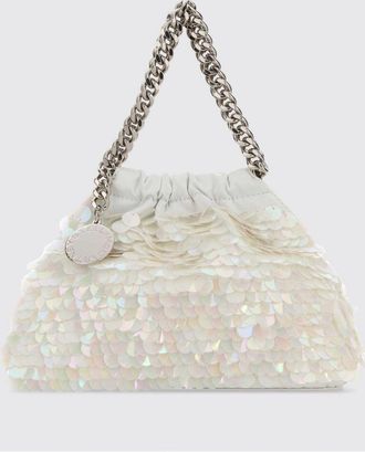 Stella McCartney Borsa Falabella in raso con paillettes ricamate
