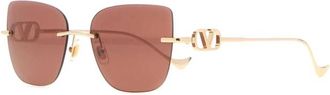 Valentino Garavani Vg 0033S Zonnebril - Dames - Zonnebrillen - Geel - ONE Size - Accessoires