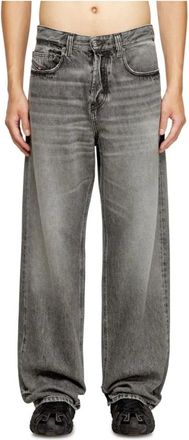 Diesel Heren, Jeans, Grijs, Maat: W32 L32 Denim