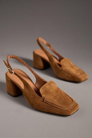 Maeve Slingback Loafer Block Heels