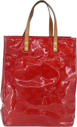 Louis Vuitton Reade Handbag Monogram Vernis Red Patent_Leather Handbag (Pre-Owned)