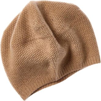 Portolano Slouchy Stitched Cashmere Beanie