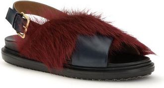 Marni Womens Multicolor Calf Leather Bos Taurus Flat Sandals