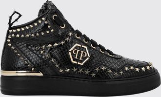 Philipp Plein Sneakers in pelle di pitone con borchie a stella