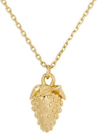 Kate Spade New York secret garden strawberry pendant necklace in Gold at Nordstrom