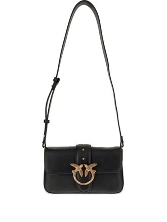 Pinko Love One shoulder bag - women - Polyurethane/Calf Leather/Cotton/Polyamide - OS - Black