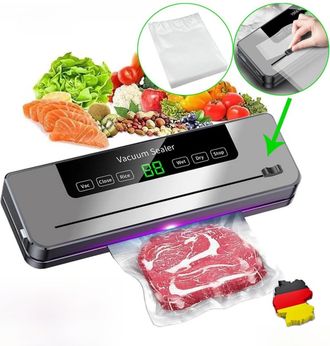 OEM Selladora Al Vac&iacute;o El&eacute;ctrica, 6 Funciones, Modo H&uacute;medo/seco, Cortador Integrado De 30 Cm, Conservaci&oacute;n De Alimentos, Cocina