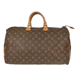 Louis Vuitton Speedy Handbag Monogram Canvas Brown Canvas Handbag (Pre-Owned)