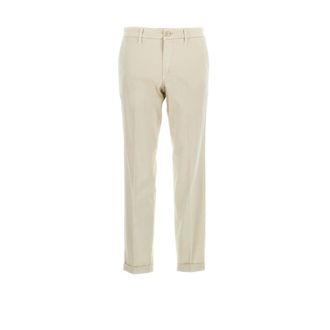 Fay Dames, Broeken, Beige, Maat: W26 Katoen