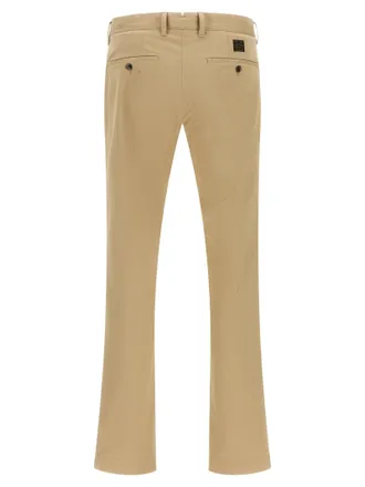 Incotex Stretch Cotton Canvas Chinos - Beige