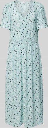 Marc O'Polo Denim Marc OPolo Denim Midikleid mit V-Ausschnitt in Hellblau, Größe L