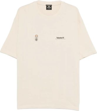Timberland T-shirt met grafische print - Beige